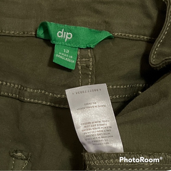Dip Denim Olive Green Mid Rise Skinny Jeans Size 12 - Picture 4 of 5
